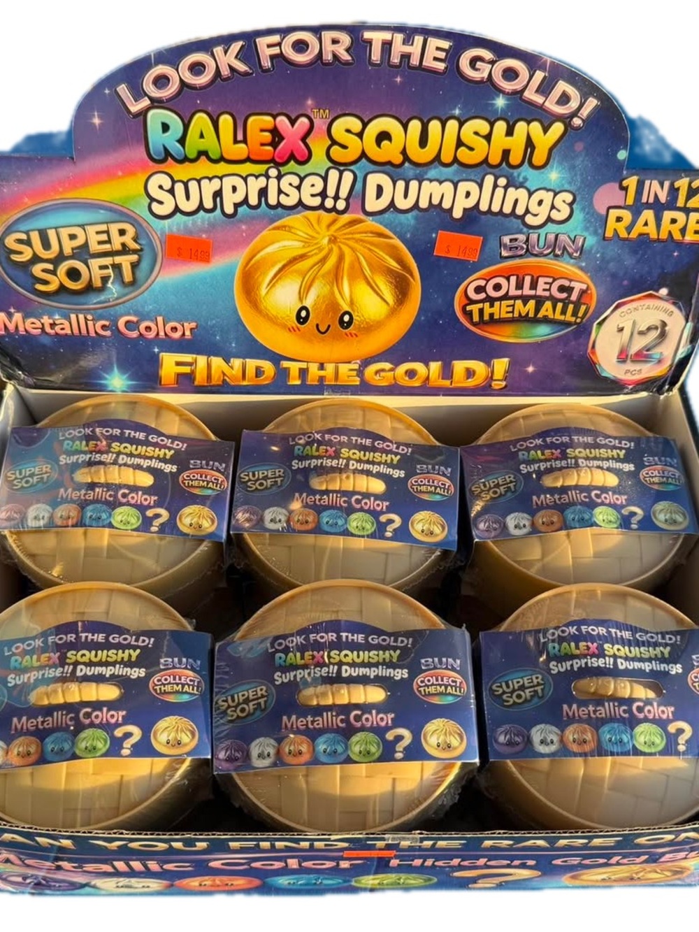 RALEX Squishy Surprise | Mystery Metallic Dumpling Squishy Toy